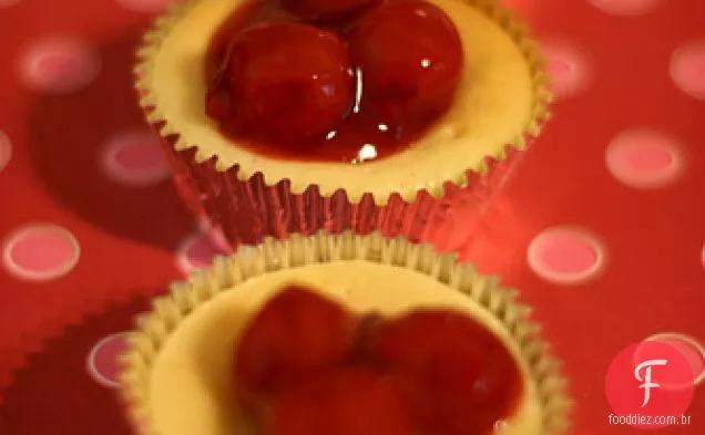Super Fácil Mini Cheesecakes De Cereja