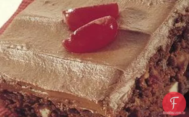 Cereja-Brownies Chocolate brilhante
