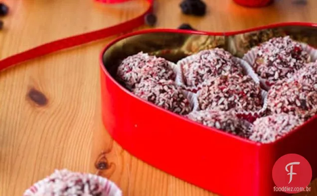 Trufas De Noz De Cereja De Chocolate Escuro