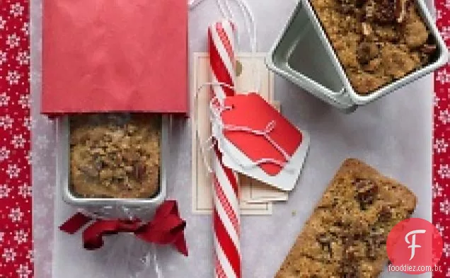 Mini cereja-pecan Streusel pães