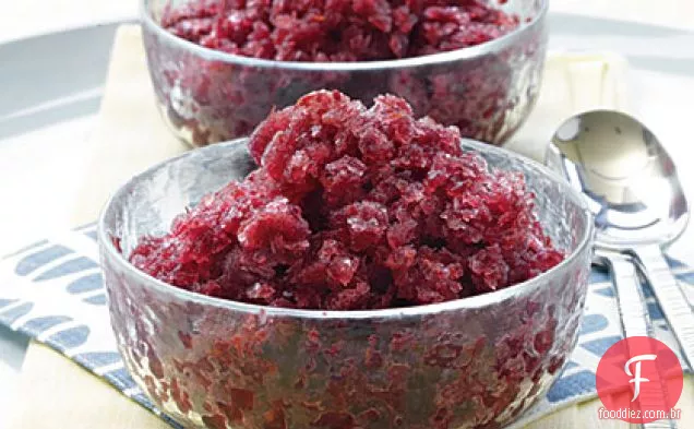 Cherry-Merlot Granita