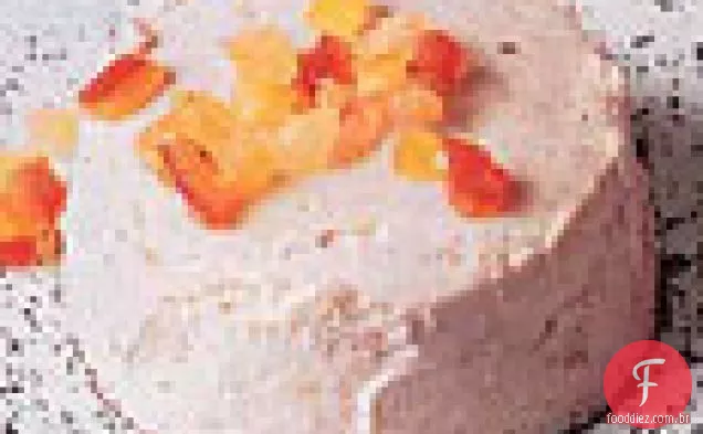 Ricota e pudins de frutas cristalizadas