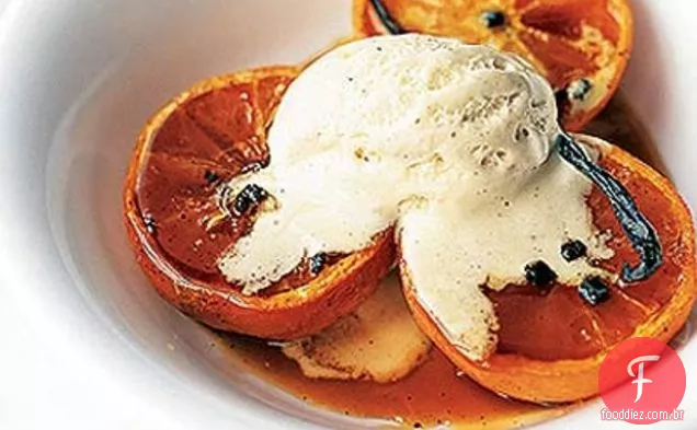 Clementinas Assadas Com Baunilha