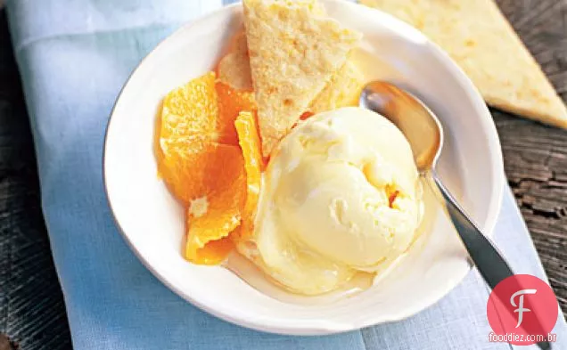 Shortbread com laranjas e mel