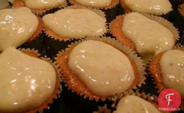 Muffins De Abóbora Com Um Topo Gelado