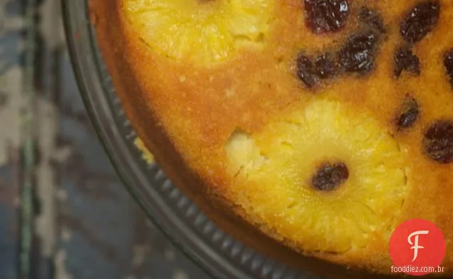 Abacaxi De Coco De Cabeça Para Baixo Bolo