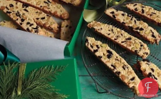 Coco-pistache Biscotti