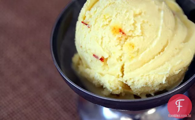 Sorvete De Coco Rápido Com Açafrão