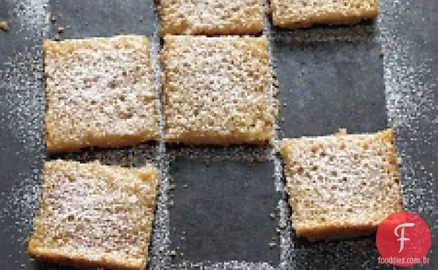 Quadrados de Tofu de limão e coco
