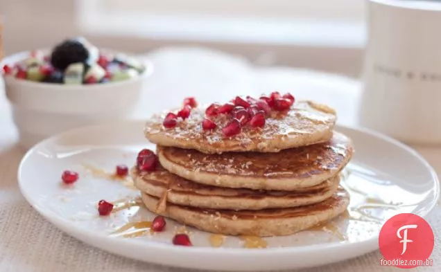 Receita De Panquecas De Coco De Trigo Integral