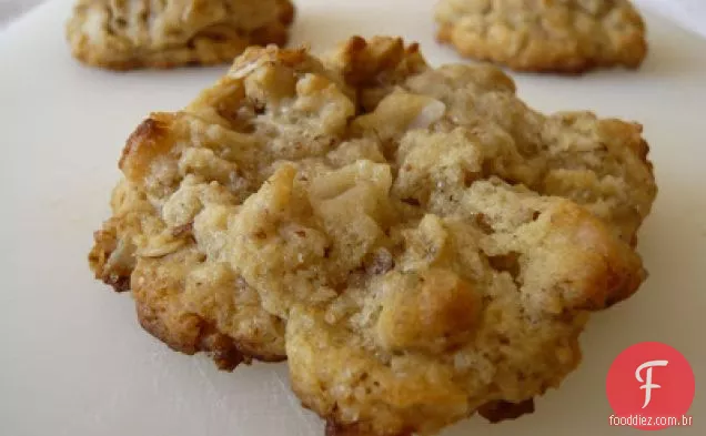 Biscoitos de aveia de coco da tia Nita