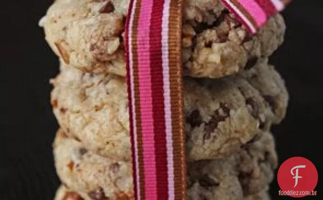 Coco, Noz-Pecã, Biscoitos De Chocolate