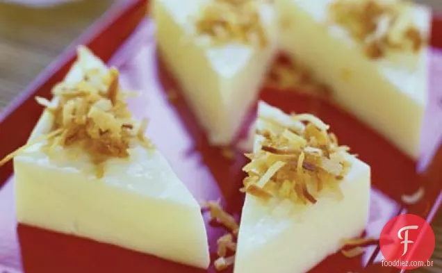Triângulos Pudim Coco