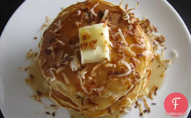 Panquecas De Coco Com Chocolate Branco