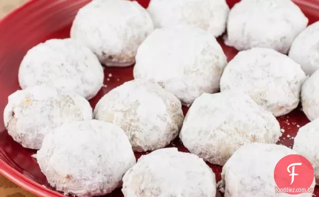 Bolas de neve de coco-laranja