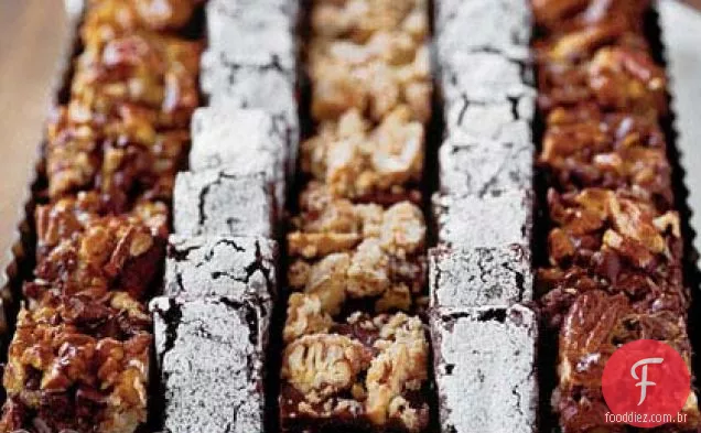 Caramelo-Coco-Noz-Pecã Brownies