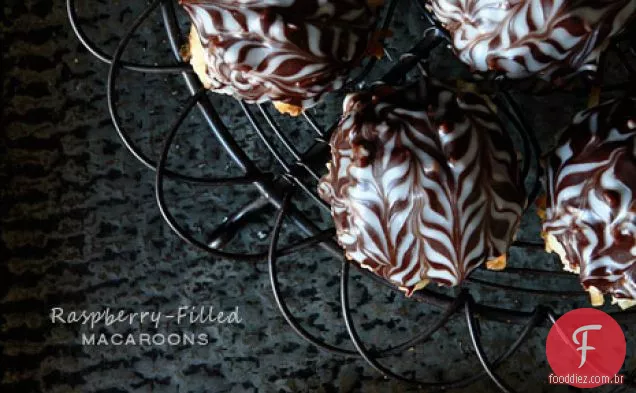Biscoitos Macaroon Framboesa