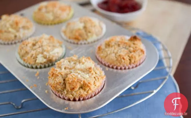 Muffins De Abacaxi De Coco