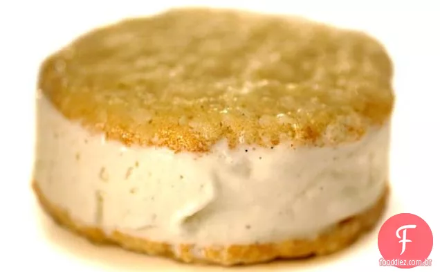 Sanduíches De Sorvete De Biscoito De Coco