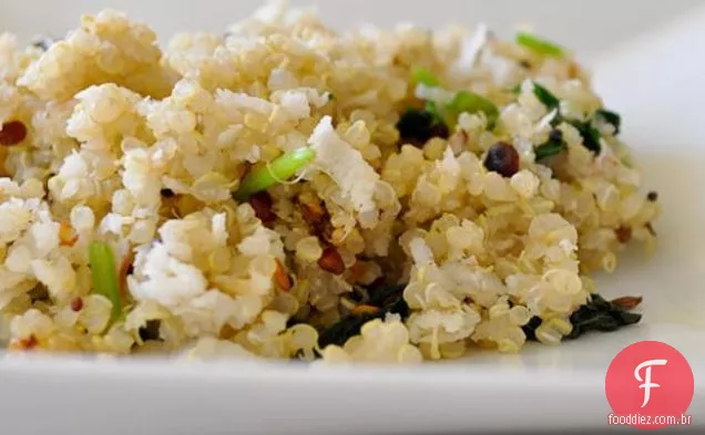 Quinoa de coco-hortelã