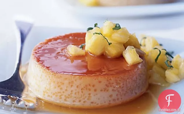Coco Crème caramelo com abacaxi Concassé