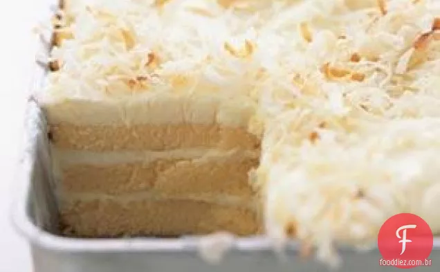 Torrado-bolo de geladeira de coco