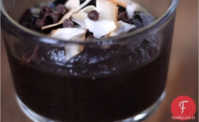Chocolate-pudins de coco