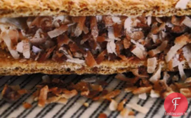 Sanduíches De Sorvete De Coco Torrado
