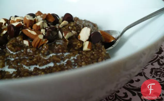 Mocha Crunch aveia com aveia cortada em aço