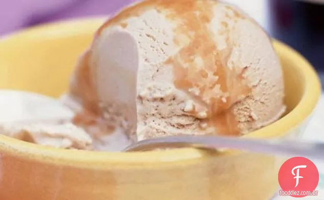 Sorvete de café cubano com Dulce De Leche