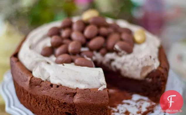 Bolo Da Cratera Do Chocolate Mocha