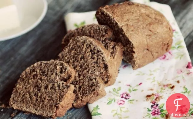 Pão De Fermento De Café Assado Escuro