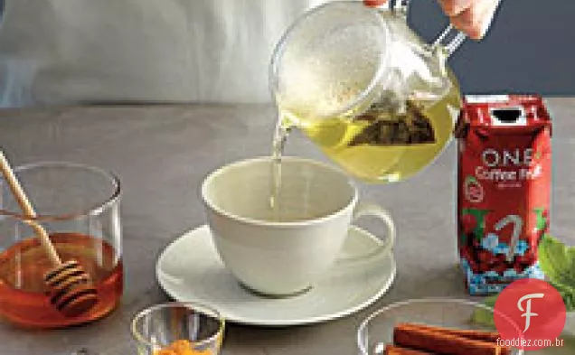 Chá verde café-baga