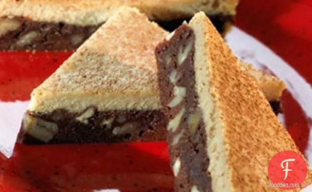 Mocha Cheesecake Triângulos