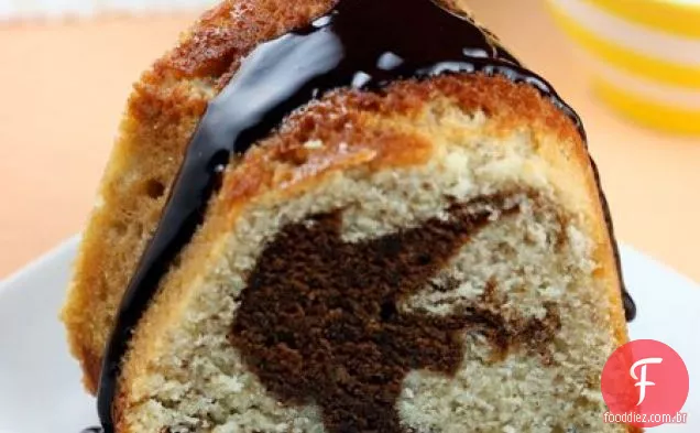 Mocha Walnut Marbled Bundt Cake