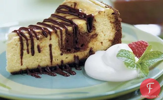 Cheesecake De Chocolate E Café Com Molho Mocha