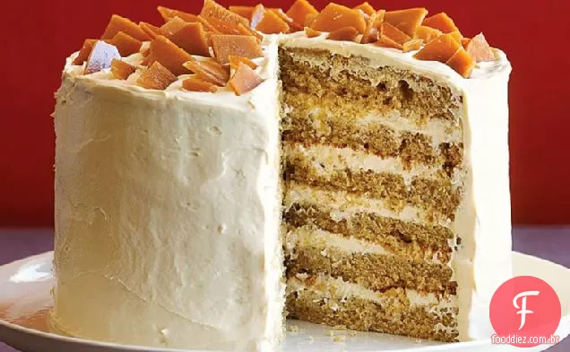 Bolo de especiarias com café Toffee Crunch