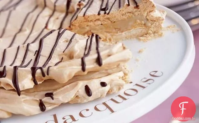 Dacquoise com molho Mocha