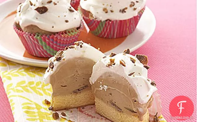Café-Toffee Sorvete Cupcakes