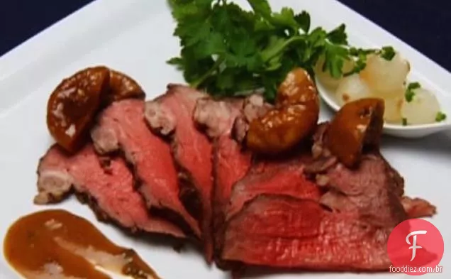 Lombo de carne com café da Costa Rica balsâmico Fig Glaze