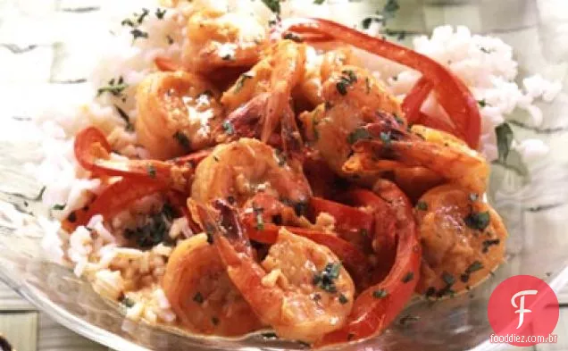 Camarão Com Curry De Coco