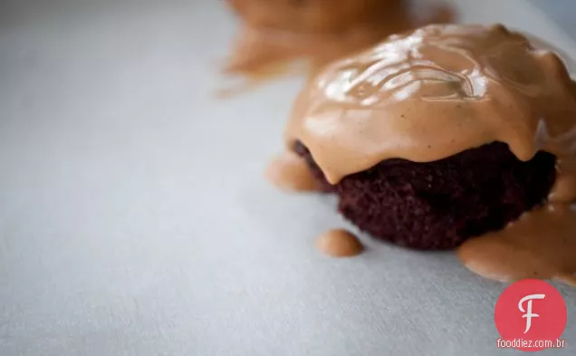 Manteiga De Amendoim Brownie Bites
