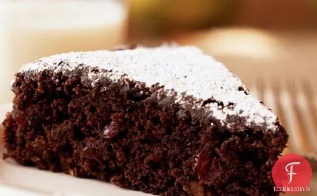 Bolo De Chocolate-Noz-Cranberry