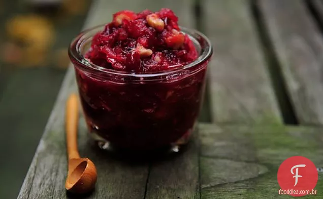 Molho De Pêra, Conhaque E Noz De Cranberry