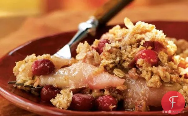 Pêra-Cranberry Crisp