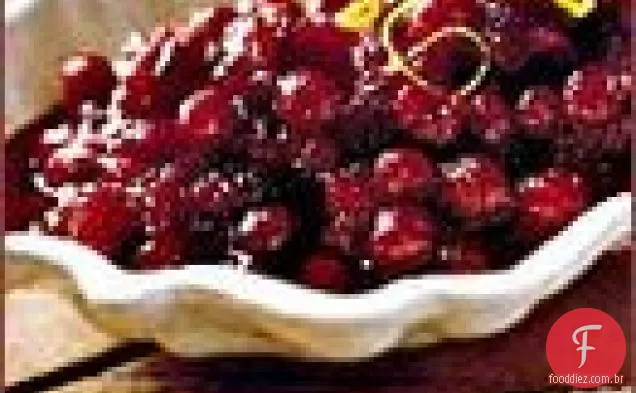 Cranberries com raspas de laranja e Porto
