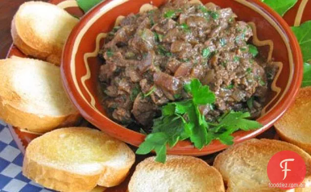 Fígado De Galinha Bruschetta