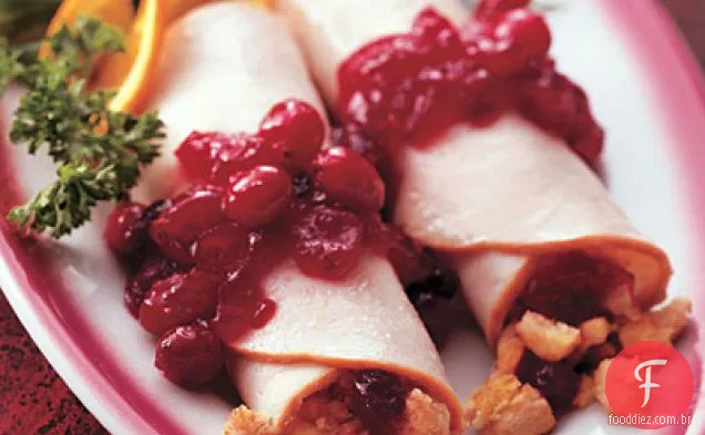 Turquia Cranberry Roll-ups