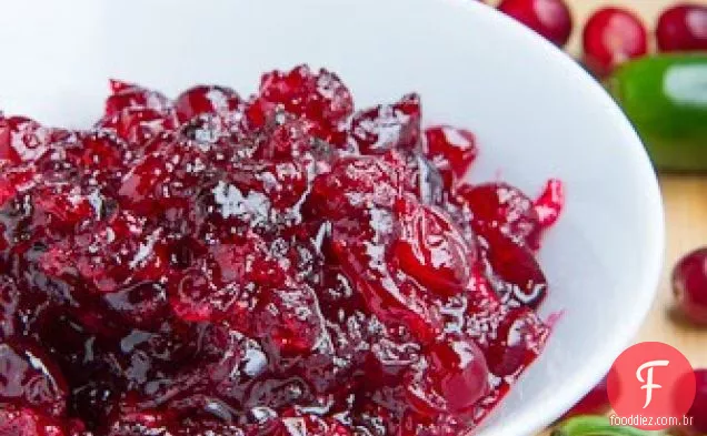 Tequila e Cal Jalapeno molho de Cranberry