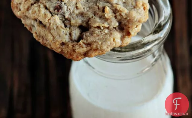 Biscoitos De Aveia Com Passas De Cranberry